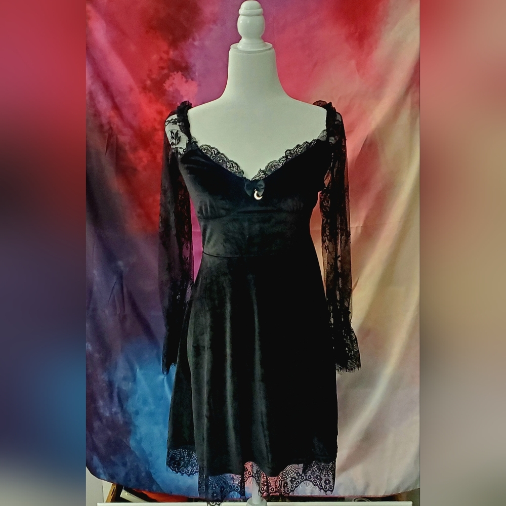 Velvet and Lace Dress